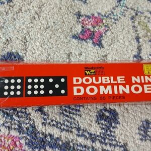 Worth Double Domino Set - Red Box with White Lettering